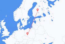 Flyreiser fra Wrocław, Polen til Jyväskylä, Finland