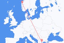 Flights from Førde, Norway to Thessaloniki, Greece