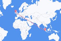 印度尼西亚出发地 明古魯市飞往印度尼西亚目的地 都柏林的航班