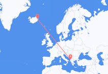 Vluchten van Egilsstaðir, IJsland naar Tirana, Albanië
