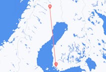 Vols depuis la ville de Turku vers la ville de Gällivare