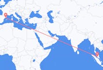 Flyrejser fra Kuala Lumpur, Malaysia til Barcelona, Spanien