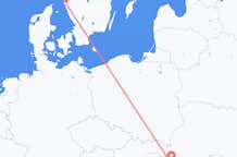Vluchten van Satu Mare naar Göteborg