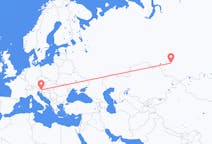 Flüge von Ljubljana, Slowenien nach Nowosibirsk, Russland