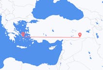 Vols depuis la ville de Mykonos vers la ville de Mardin