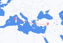 出发地 土耳其出发地 加濟安泰普目的地 意大利阿尔盖罗的航班