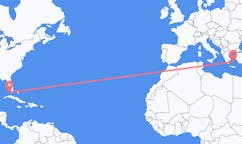 Flyreiser fra Key West, USA til Naxos, Hellas