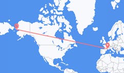 Flyg från Nome, USA till Nimes, Frankrike