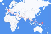 Flights from Rabaul, Papua New Guinea to Lyon, France