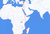 出发地 马达加斯加出发地 圖利亞拉目的地 土耳其加濟安泰普的航班