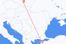 Flyreiser fra Edremit, til Krakow