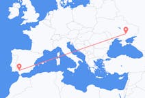 Flyreiser fra Zaporizhia, Ukraina til Sevilla, Spania