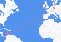 Flyreiser fra Cartagena, Colombia til Nürnberg, Tyskland