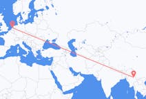 Flyreiser fra Lashio, Myanmar (Burma) til Amsterdam, Nederland