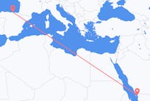 Flights from Jizan, Saudi Arabia to Santander, Spain