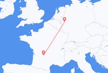 Flyg från Brive-la-Gaillarde, Frankrike till Köln, Tyskland