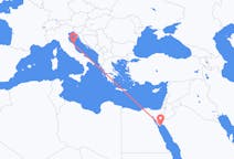 Flyg från Sharm El Sheikh, Egypten till Ancona, Italien