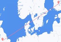 Flyg från Tammerfors, Finland till birmingham, England