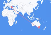 Flyg från Hobart, Australien till Rhodes, England, Grekland