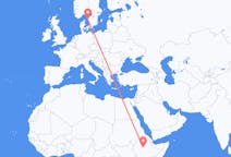 Flights from Addis Ababa, Ethiopia to Gothenburg, Sweden