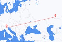 Fly fra Orenburg til Verona