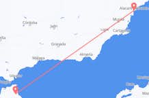 Vluchten van Tétouan, Marokko naar Alicante, Spanje