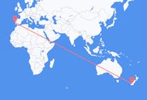 Flyg från Komani, Nya Zeeland till Lissabon, Portugal