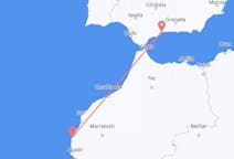Loty z As-Sawira, Maroko do Malagi, Hiszpania
