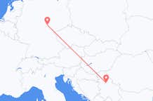 Flyg från Erfurt, Tyskland till Belgrad, Serbien