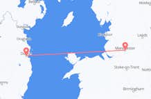 Flyreiser fra Manchester, England til Dublin, Irland