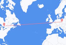 Flyreiser fra Greater Sudbury, Canada til Wrocław, Polen