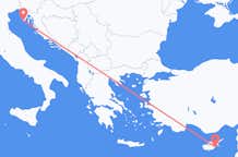 Flights from Pula to Larnaca