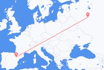 Flyg från Moskva till Zaragoza