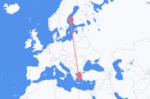 Flights from Mariehamn to Santorini