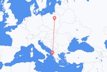 Flyrejser fra Korfu til Warszawa