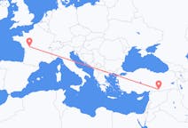 Flyg från Poitiers till Şanlıurfa