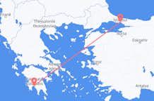 Lennot Kalamatasta Istanbuliin
