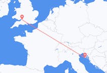 Flights from Pula, Croatia to Bristol, the United Kingdom