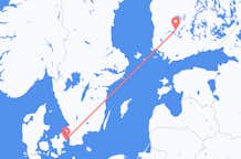 Vluchten van Kopenhagen naar Tampere