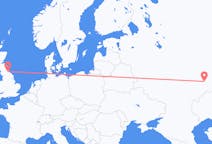 Flyg från Samara, Ryssland till Durham, England