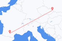 Flug frá Ostrava, Tékklandi til Toulouse, Frakklandi