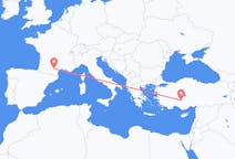 Loty z Castres, Francja z Konya, Turcja