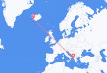 Flights from Corfu, Greece to Reykjavik, Iceland