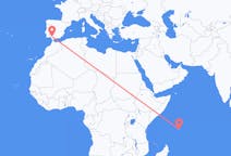 Vluchten van Mahé, Seychellen naar Sevilla, Spanje