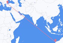 Flyrejser fra Exmouth, Australien til Istanbul, Tyrkiet