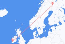 Vluchten van Graafschap Kerry, Ierland naar Kittila, Finland