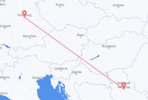Flyg från Nürnberg, Tyskland till Belgrad, Serbien