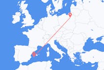 Flyreiser fra Szczytno, Polen til Ibiza, Spania