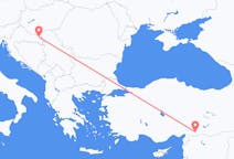 Lennot Osijekista, Kroatia Gaziantepiin, Turkki