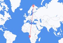 Flights from Namibe, Angola to Kittilä, Finland